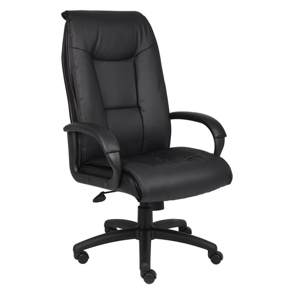 Boss Office Products Executive Leatherplus Chair with Padded Arm