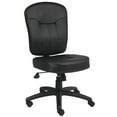 thumbnail image 1 of Boss Office Products LeatherPlus Task Chair with Casters, Black, 1 of 8