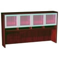 thumbnail image 1 of Boss Office Products Mahogany 71 inch Hutch with Aluminum and Glass Doors, 1 of 2