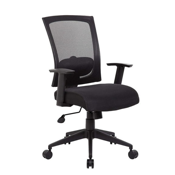 Boss Office Products Mesh Back Task Chair, Black (MFR#B6706-BK)