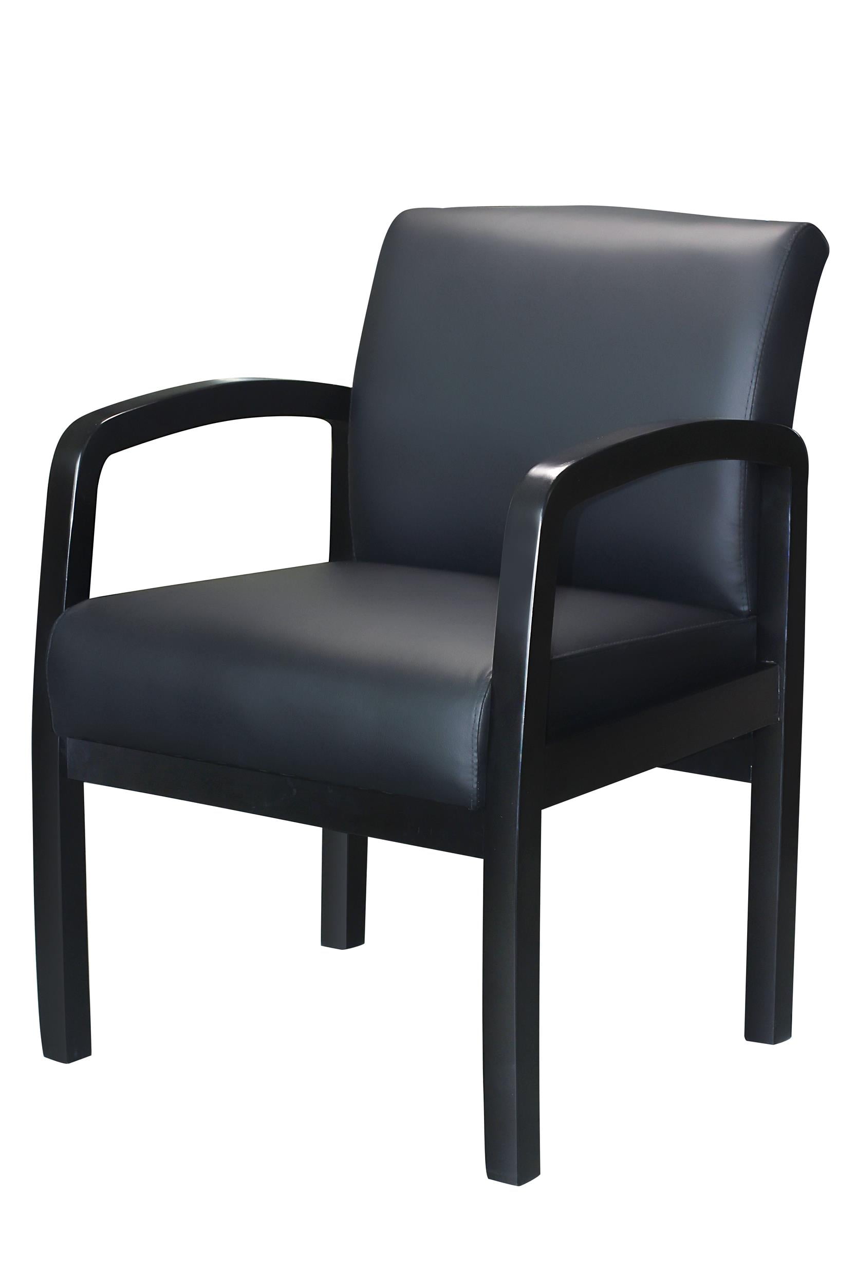 Black LeatherPlus Office Guest Reception Chair