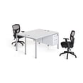 thumbnail image 1 of Boss Office Products Simple System 71" x 30" Face to Face Double Desks with 2 Pedestals, White, 1 of 8