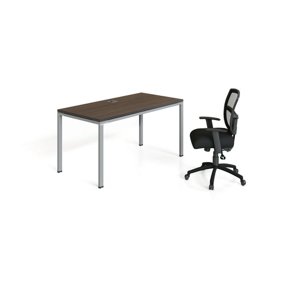 Boss Office Products Simple System Single Desk 60" x 24" Desk Top, Driftwood