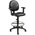 thumbnail image 1 of Boss Office Products Stand Up Drafting Stool with Foot Rest, Black, 1 of 12