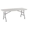 thumbnail image 1 of Boss Office Products Transitional Grey/Black Molded Folding Table, 1 of 2