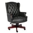 thumbnail image 1 of Boss Office Products Wingback Traditional Desk Chair, Black, 1 of 7