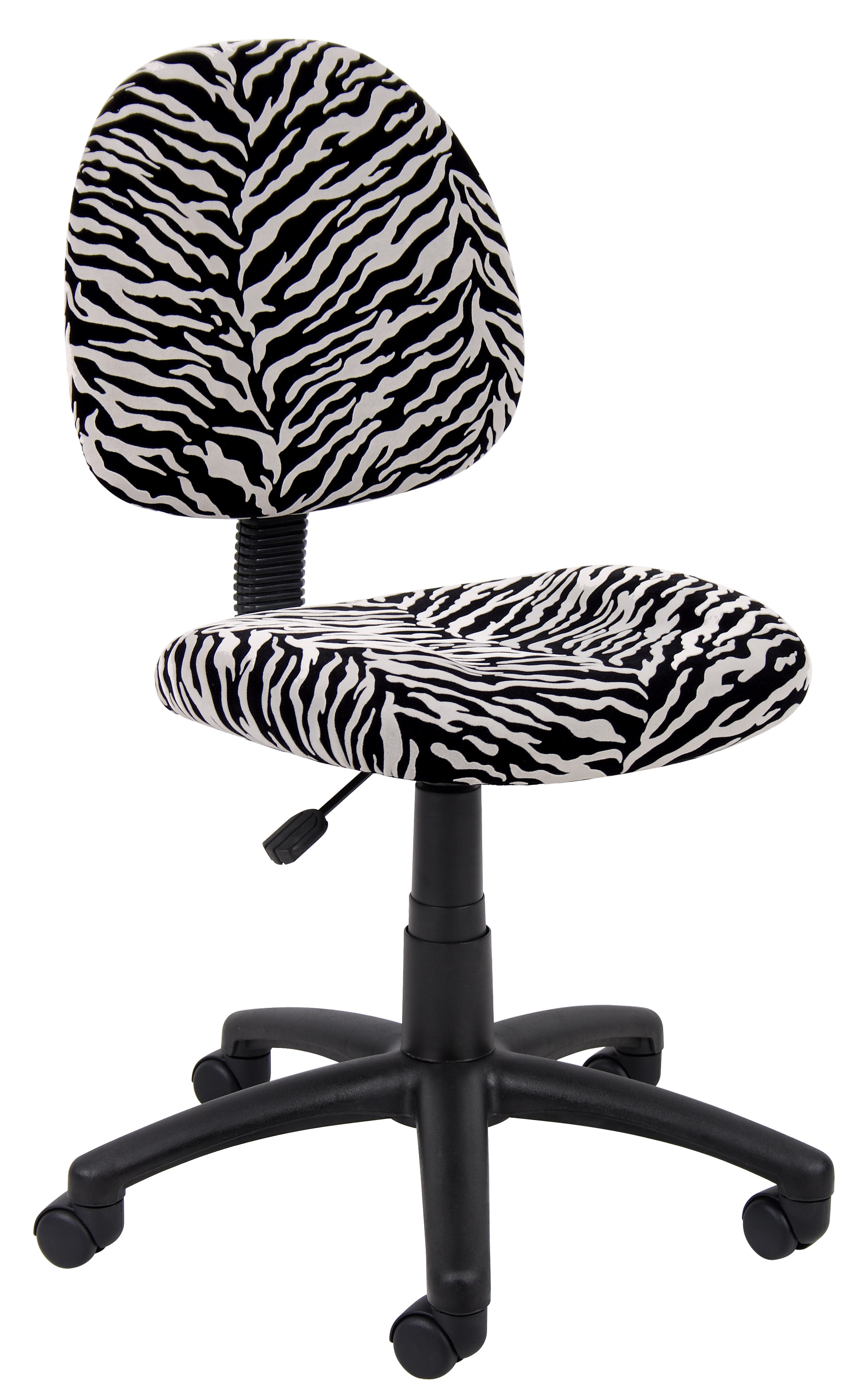 Boss Office Products Zebra Perfect Posture Delubye Modern Home Office Chair without Arms - image 1 of 9