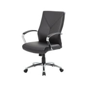 Boss Office Supplies B10101-BK LeatherPlus Executive Chair