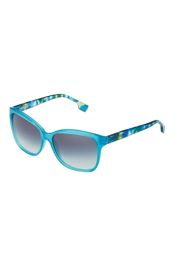 BOSS Orange 0060/S FLA-08 Women's Sunglasses - Transparent Blue Frame, Grey Gradient Lenses