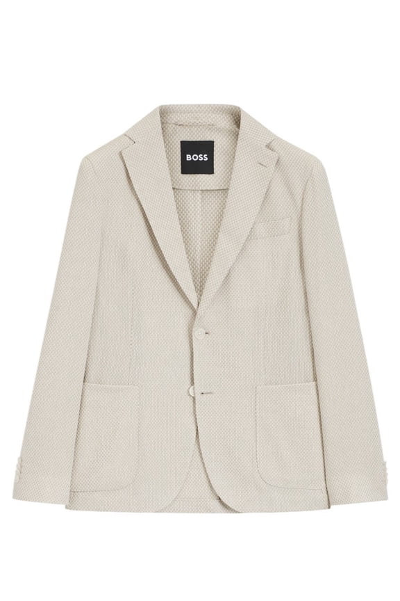 Patterned Cotton Blend 2 Button Jacket (Men's)