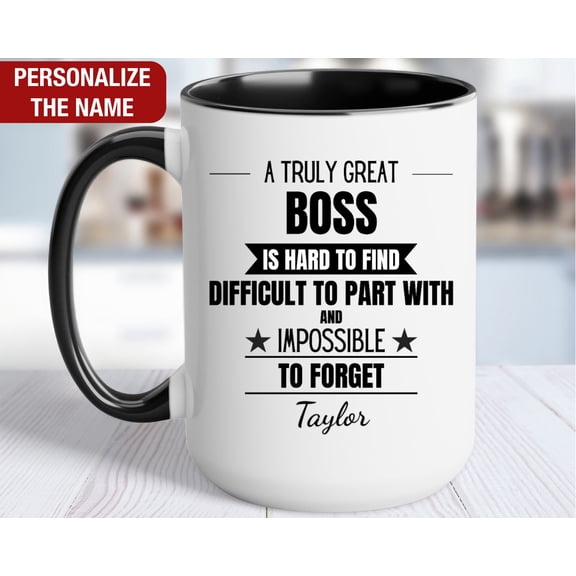 Boss Personalized Gift Boss Thank You Mug Boss Cup Boss Retirement Farewell Boss Coffee Mu