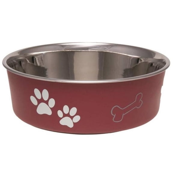 Boss Pet 7415XLM Bella Food Bowl Pet Feeding Bowls, X-Large, Merlot, Each