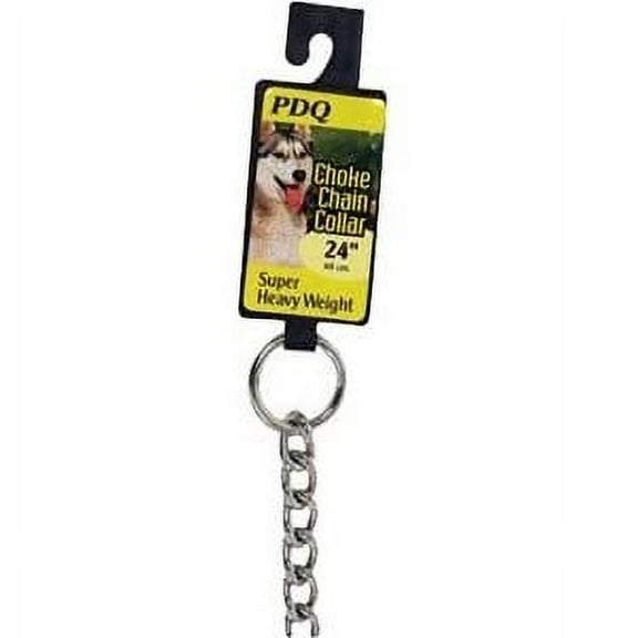 Boss Pet Guardian Gear 24 In. Chrome-Plated Steel Heavy-Weight Dog Choke Chain