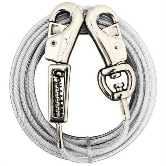 Boss Pet - Prestige 15ft Beast Dog Tie Out with Spring