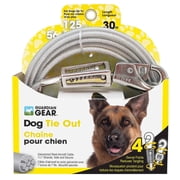Boss Pet Products 30 ft Twin-Swivel Tie-Out with Snap, Up to 100 lb, Black