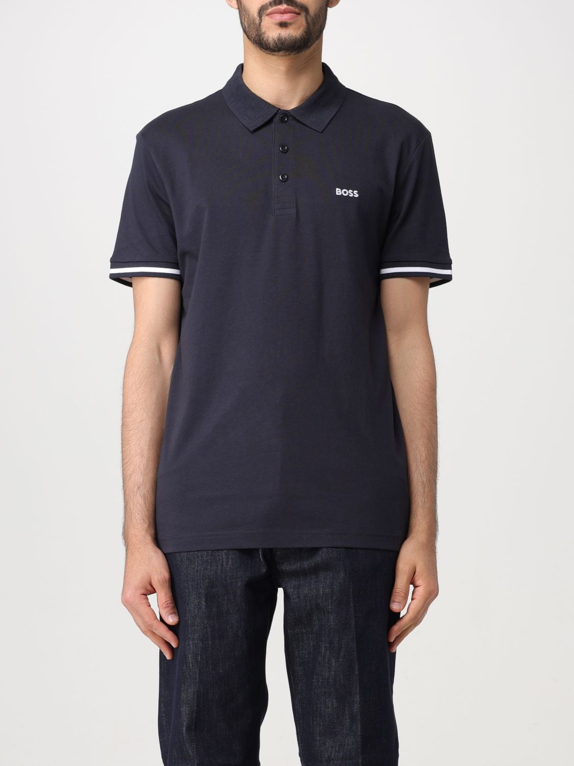Polo Shirt BOSS Men color Blue