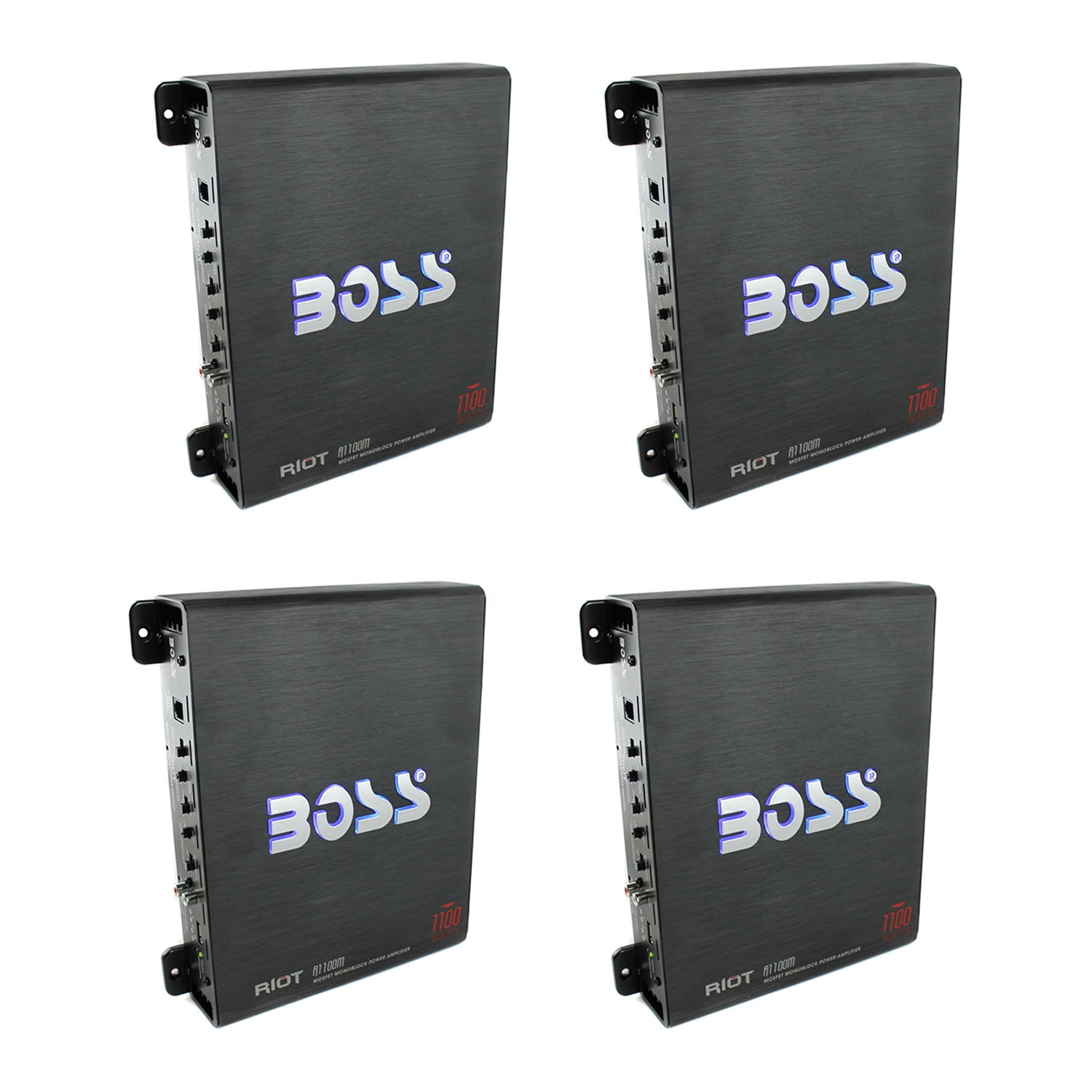 Boss R1100M Riot 1100 Watt Monoblock Class A/B Car Audio Amplifier (4