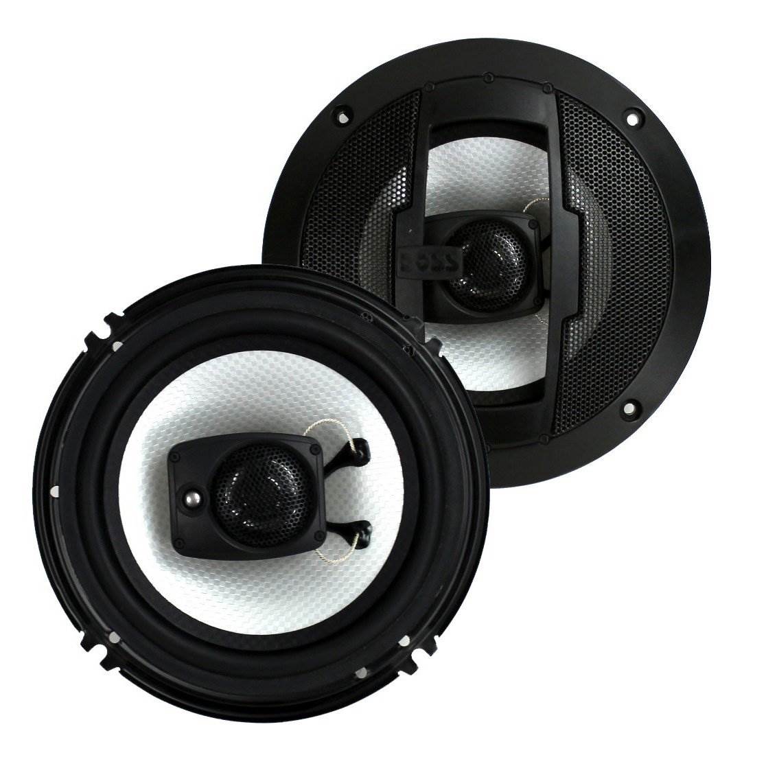 Boss R63 6.5 Inch 300W 3 Way Car Audio Coaxial 4 Ohm Stereo Speakers (Pair) - image 1 of 5