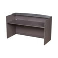 thumbnail image 1 of Boss Reception Desk, 71W X 30/36D X 42H, Driftwood, 1 of 2