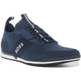 thumbnail image 1 of Boss Saturn Slon Men's Synthetic Casual Slip On Trainers In Navy Size 8, 1 of 6