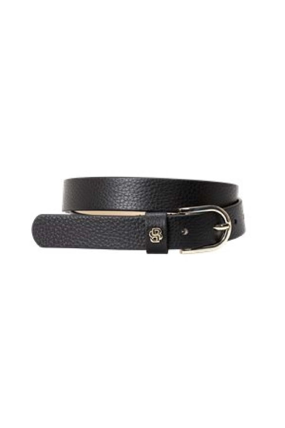 Scarlet Monogram Cow Leather Belt