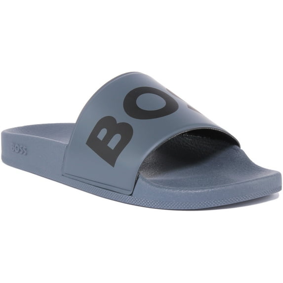 Boss Sean Slider Men's Slip On Pool Sandal In Grey Size 7