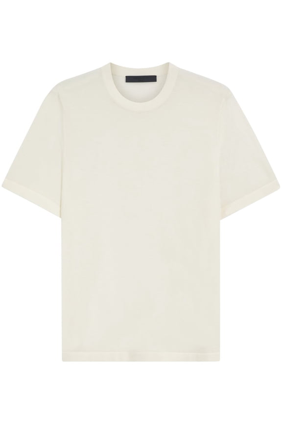 Short-Sleeved Knit Top With Crew Neckline (Men's)