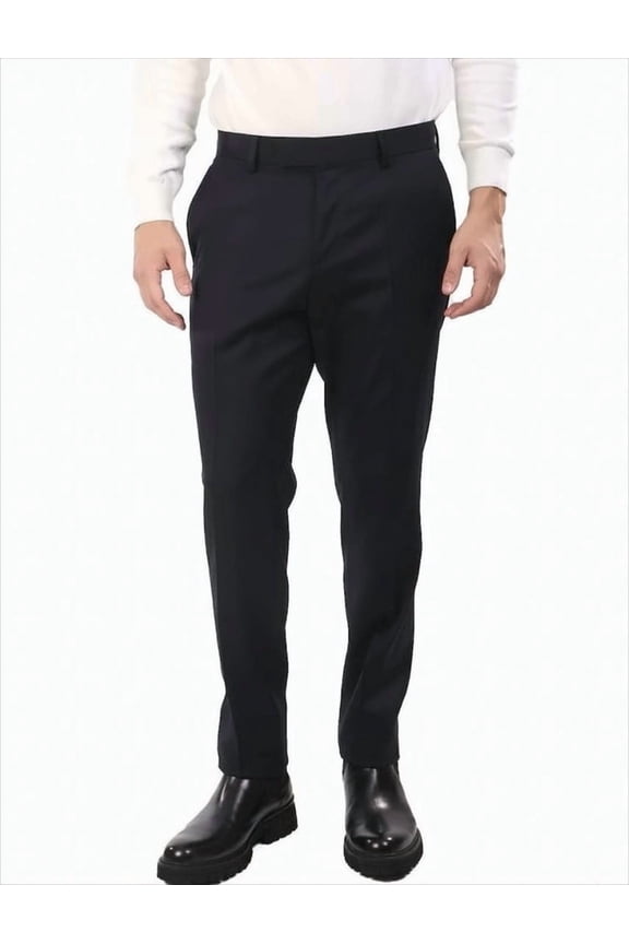 Tailored Black Chinos With Straight Leg (Men's)