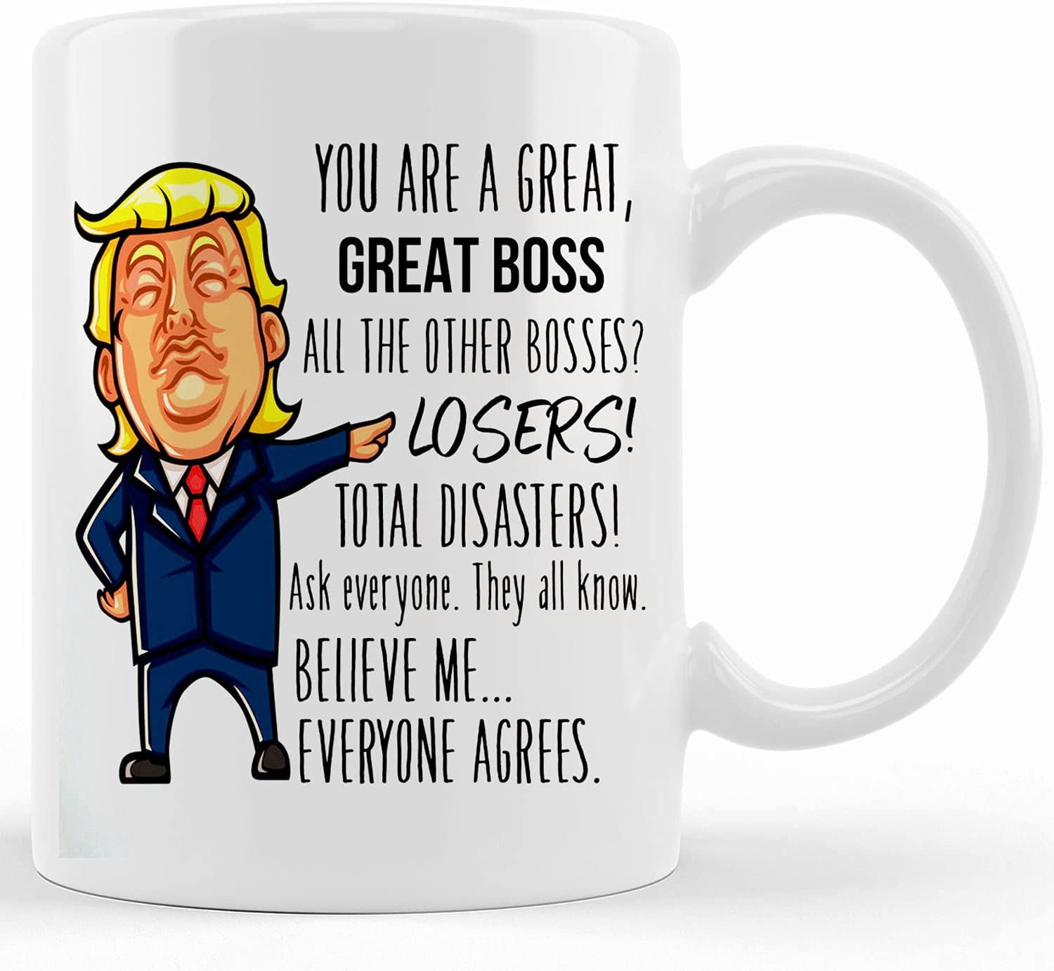 Funny Boss Gift: Donald Trump Boss Mug | Gift for Boss - Men & Women