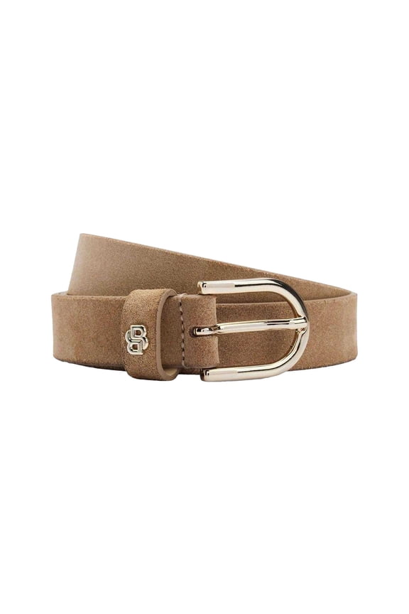 Womens Monogram Suede Belt