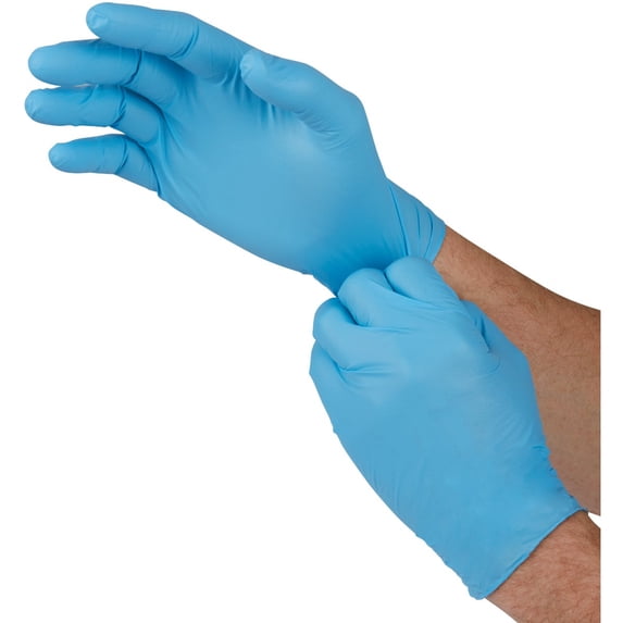 BOSS 100-pack West Chester Protective Gear Nitrile Disposable Gloves - 4 Mil - 100 Pack, XL, Multicolor — Residential Use, Standard Application