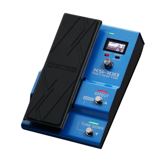 Boss XS-100 Poly Shifter Pitch Pedal with Natural Tone Advanced Algorithms Four Octave Pedal Control Eight Octave Range Drop Tunings MIDI and USB Integration