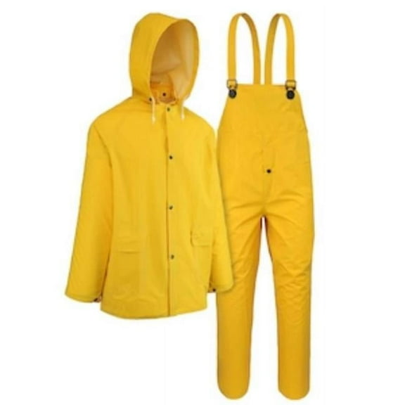 Boss 8112872 Yellow PVC & Polyester Rain Suit - 2XL