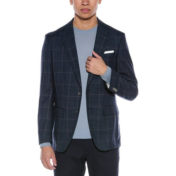 Boss by Hugo Boss mens BOSS Hugo Boss Hutson Wool Suit Jacket, 44R, Blue