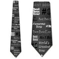 thumbnail image 1 of Boss's Day Ties Boss Neck Tie Mens Manager Gift Black by Three Rooker, 1 of 3