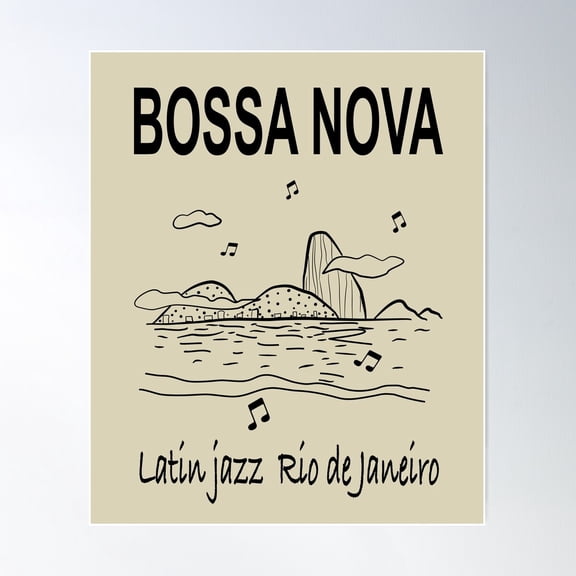 Bossa Nova Poster Wall Art, Modern Wall Decor For Living Room Bedroom, 24x36 UNFRAMED
