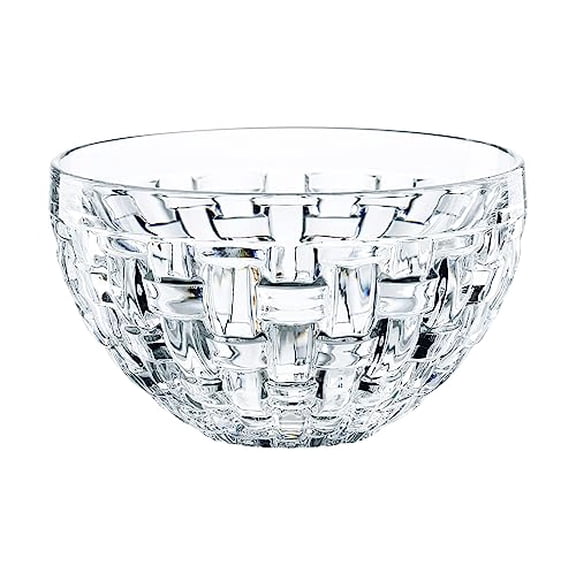 Bossa Nova Round Crystal Dip Bowls, Set of 4, Serving Dish for Sauce, Salsa, Ice Cream, and Dips, Giftable, 3.5 Ounce, Clear, Dishwasher Safe$$Home Decor, Kitchen, & Other