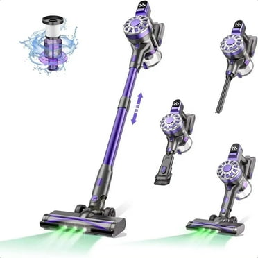 Haoyunduo Cordless Stick Vacuum, Lightweight Cleaner for Hardwood Floors, Purple
