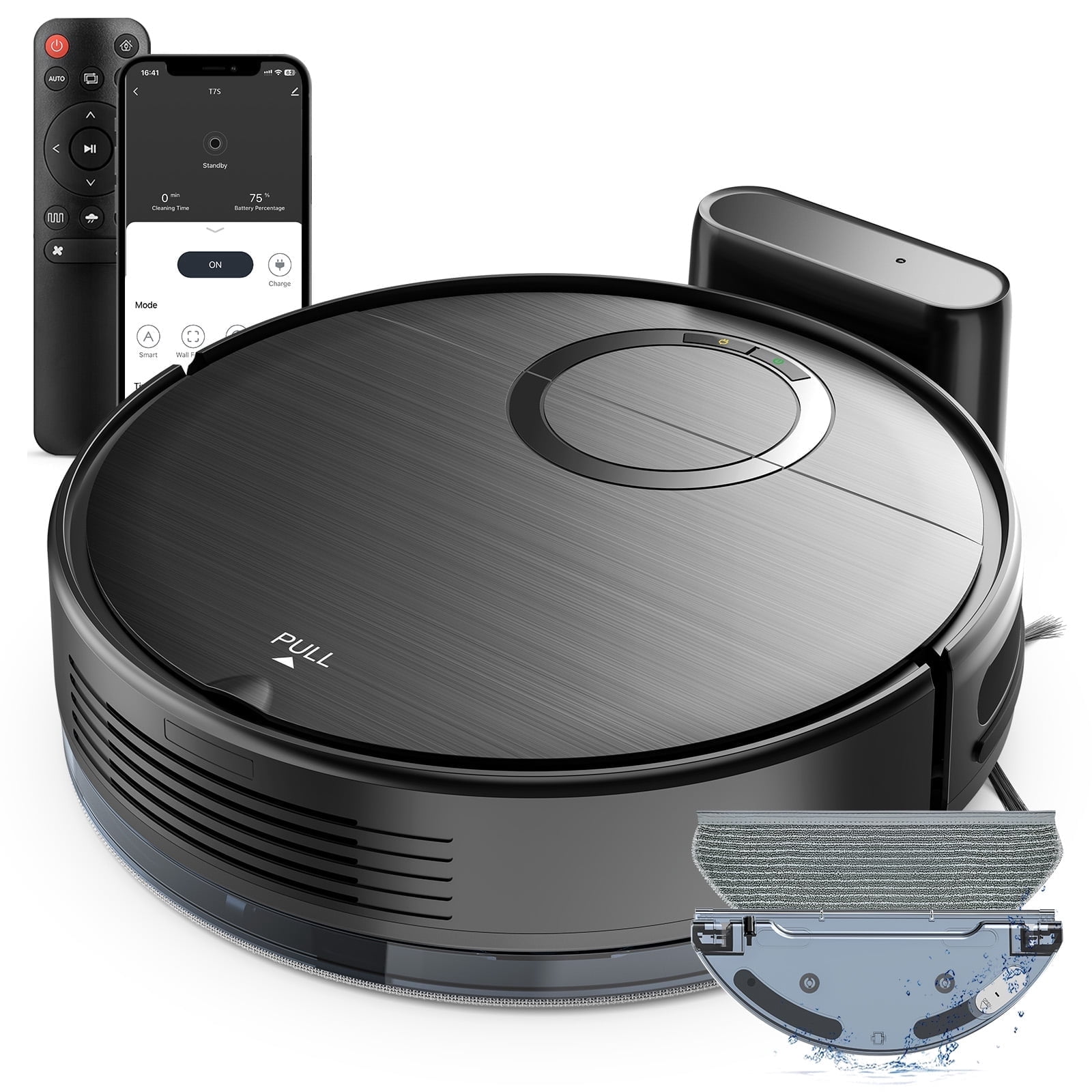 ONSON BR151 Robot Vacuum Cleaner, Robot Vacuum and Mop Combo Compatible with Alexa, Blue