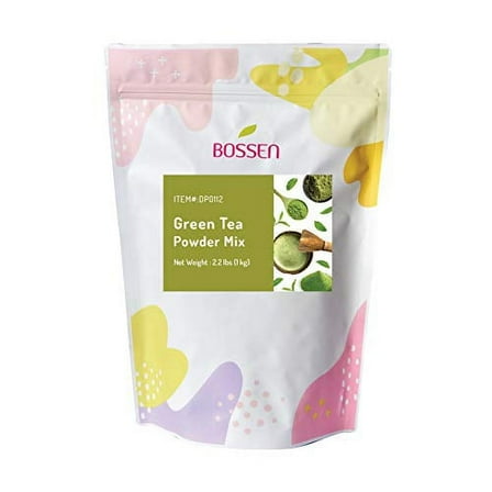 Bossen Bubble Tea Powder Mix - Green Tea - 2.2 Pound