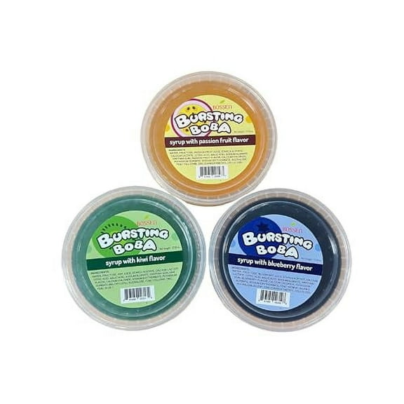 Bossen Bursting Boba Minis-3 packs (Passion Fruit/Blueberry/Kiwi)