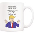 thumbnail image 1 of Bosses Day Funny Boss Office Coffee Mug Christmas Gifts from Co-worker Colleague, You Are a Great Boss Cups 11 Oz, Birthday Present Idea for Male or Female Bosses Manager, 1 of 5