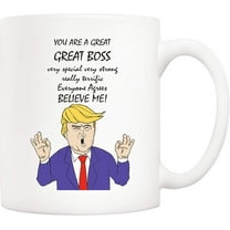 Bosses Day Funny Boss Office Coffee Mug Christmas Gifts from Co-worker Colleague, You Are a Great Boss Cups 11 Oz, Birthday Present Idea for Male or Female Bosses Manager