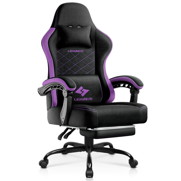 Bossin Big and Tall Gaming Chair 400lb Weight Capacity,Gamer Chairs for Adults,Video Game Chair wth Footrest,Racing Style Computer Gamer Chair with Headrest and Lumbar Support