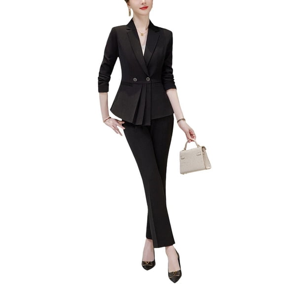 Bossy Chic womens  2pc Blazer & Pant Set, 4