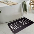 thumbnail image 1 of Bostanza "Nice Butt" Black Super Absorbent Quick Dry Bath Mat 44X69Cm, 1 of 4