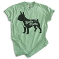 thumbnail image 1 of Bostie Mama T-shirt, Unisex Women's Shirt, Boston Terrier Owner, Best Dog Mom Gift, Heather Apple Green, Medium, 1 of 6