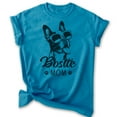 thumbnail image 1 of Bostie Mom T-shirt, Unisex Women's Shirt, Boston Terrier Owner, Best Dog Mom Gift, Heather Blue, Medium, 1 of 6