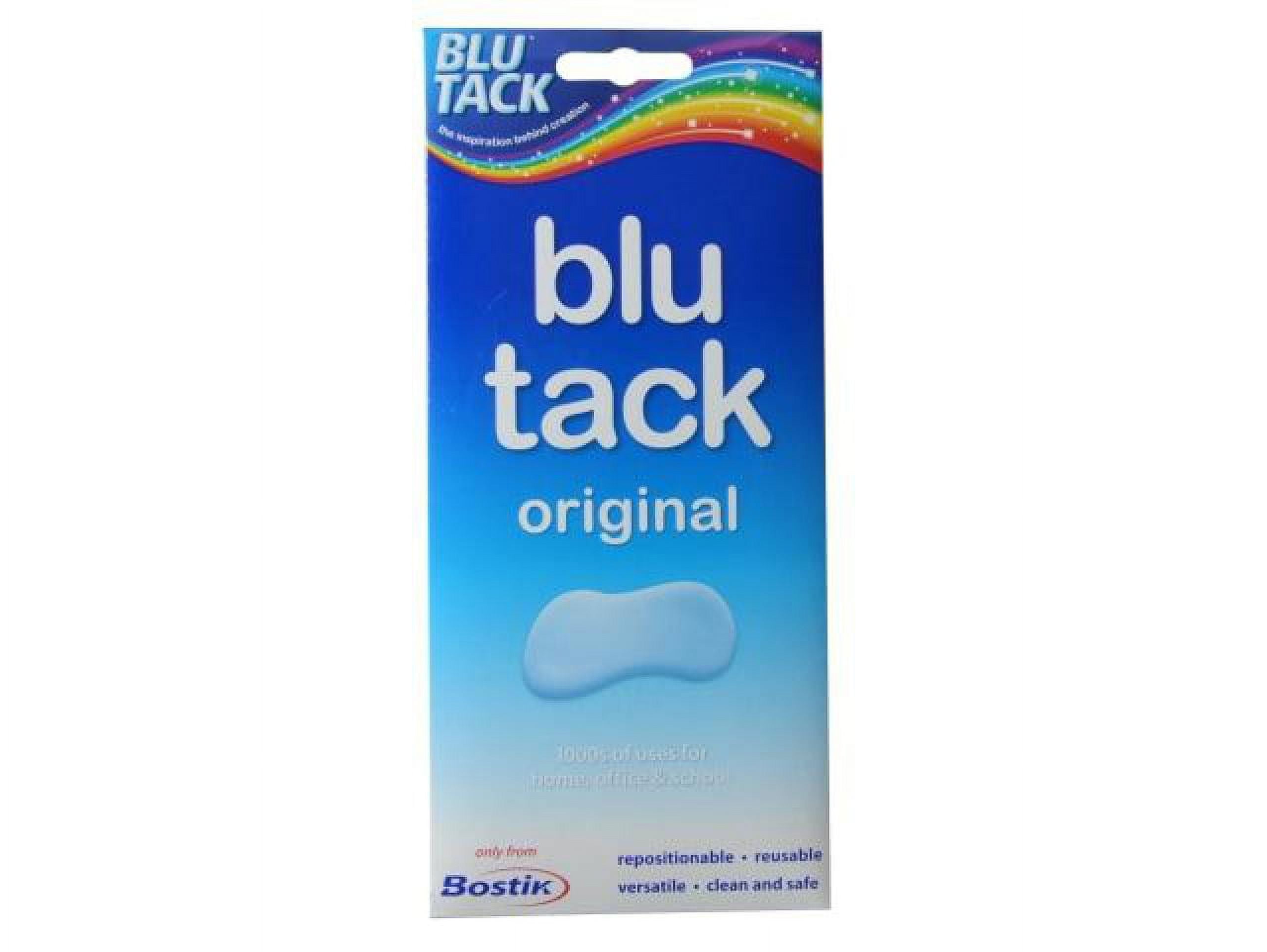  Bostik Blu-Tack Reusable Adhesive: 75g, 5 strips- orange,  green, pink, blue & yellow / Assorted (Orange, Green, Pink, Blue & Yellow)  : Adhesive Putty : Office Products