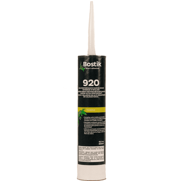 Bostik Marine 920 White, one part, gun grade urethane adhesive/sealant, 10.1 oz Cartridge, Each